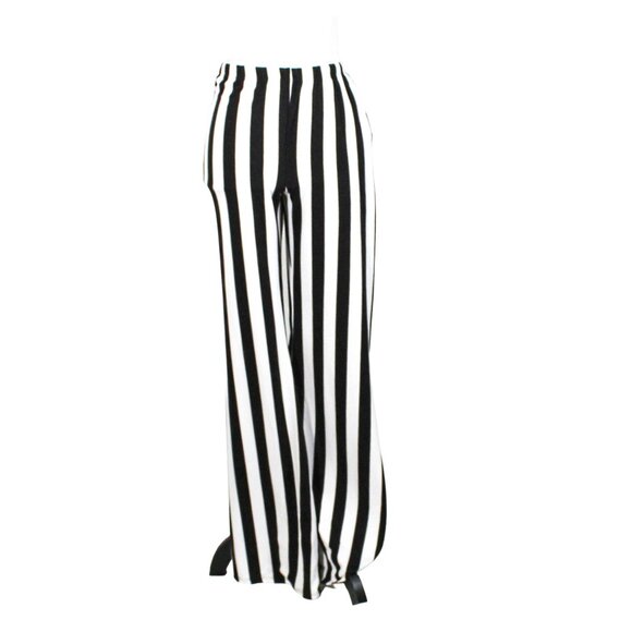 NWT Polly & Esther x Hot Topic Black & White Striped Flare Pants – Plus Size 1 - Picture 3 of 9